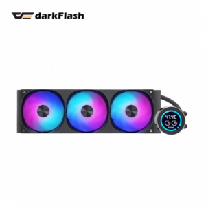 darkFlash DN360D V1.5 冰旋峰 黑 (360mm/2.1″液晶顯示水冷頭/ARGB燈光/預裝風扇/一體式風扇/五年保固)