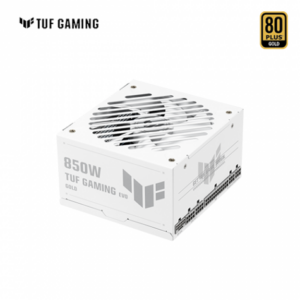 華碩 TUF GAMING 850W GOLD EVO 軍戎白 (80+金牌/PCIe 5.1/ATX3.1/雙滾珠風扇/智慧停轉/防潮塗層/全模組/主日系/八年保固)